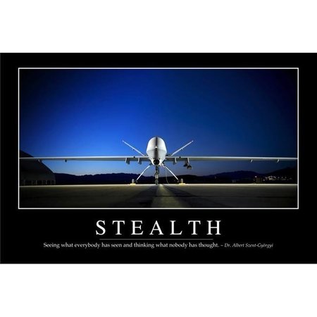 STOCKTREK IMAGES Stealth - Inspirational Quote & Motivational Poster. It Reads - Seeing What Everybody Has Seen & Thinking What Nobody Has Thought. Dr. Albert Szent-Gyorgyi Poster Print; 34 x 22 - Large PSTSTK107196MLARGE